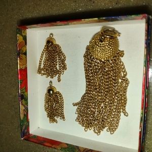 Vintage Necklace Pendant w/ earring add ons
